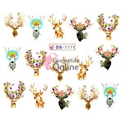 Stickere cu Apa pentru unghii cod BN1171